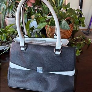 Guess Two-Tone Black and White Purse